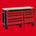 CRAFTSMAN 3000 Series 63-in W x 37-in H 8-Drawer Steel Rolling Tool Cabinet (Red)