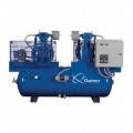Quincy Duplex Air Compressor - 7.5 HP, 460 Volt, 3 Phase, 120 Gallon Horizontal